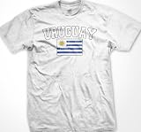 Uruguay Flag International Soccer T-shirt, Uruguayan Soccer Mens T-shirt