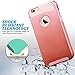 iPhone 6S Plus Case, EC™ Extra 2in1 Slim Case, Hybrid Dual Layer Shockproof Tough Plastic Silicone Hard Protective Case Cover for Apple iPhone 6 / 6S Plus (Rose Gold)