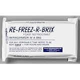 Polar Tech RB30 Re-Freez-R-Brix Foam Refrigerant Pack, 9" Length x 4" Width x 1-1/2" Thick (Case of 3)