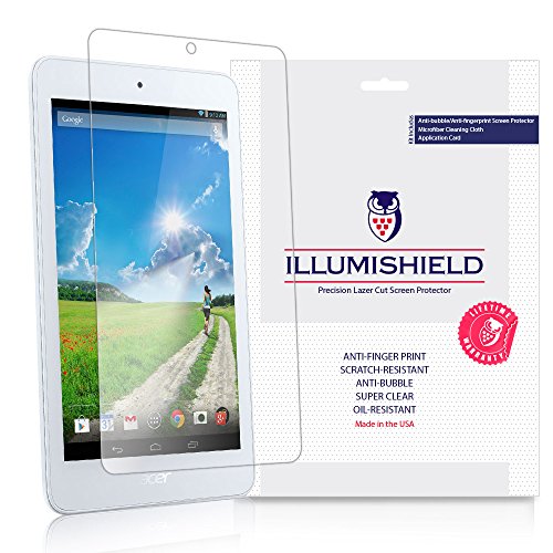 Acer Iconia One 7 B1-770 Screen Protector [2-Pack], iLLumiShield - Japanese Ultra Clear HD Film w/ Anti-Bubble and Anti-Fingerprint Invisible Shield