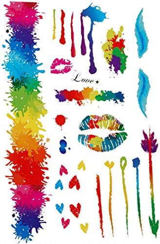 [5-PACK] ★ Flash Temporary Tattoos for Women, Men, Kids - 5 Sheets Pack, OVER 50 Tattoo Designs - LIFETIME Guarantee (Artist Collection)