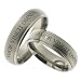 TT055 1 Paar Trauring / Eheringe / Partnerringe (Paar) vom Hersteller AMOR TITAN 1 BRILLANT 0,015ct