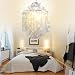 White Shell Pendant Chandelier (Chrome Finish)