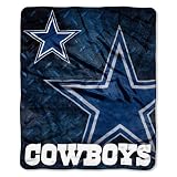 NFL Dallas Cowboys 50-Inch by 60-Inch Raschel Plush "Roll Out" Design