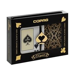 Copag Iluminura Bridge Size Jumbo Index Playing Cards (Black Gold)