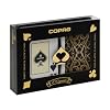 Copag Iluminura Bridge Size Jumbo Index Playing Cards (Black Gold)