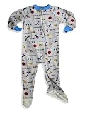 Mac Henry - Toddler Boys Long Sleeved Blanket Sleeper, Grey (Size 4T)