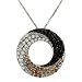 Pave,Black,Champagne Diamond Pendant on Chain .75cttw