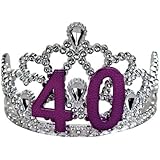 BigMouth Inc 40th Birthday Silver Tiara