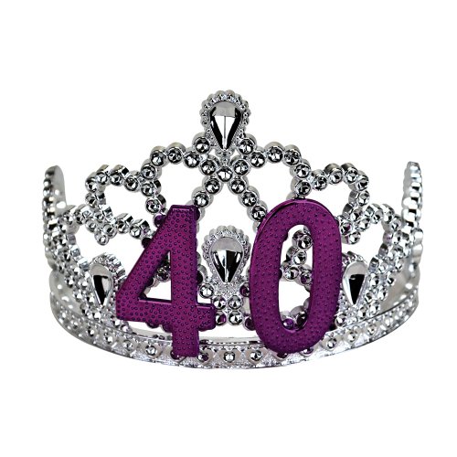 BigMouth Inc 40th Birthday Silver Tiara