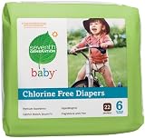 Seventh Generation Chlorine Free Baby Diapers, Stage 6 (Over 35 Lbs), Case of 88 Diapers [Amazon Frustration-Free Packaging]