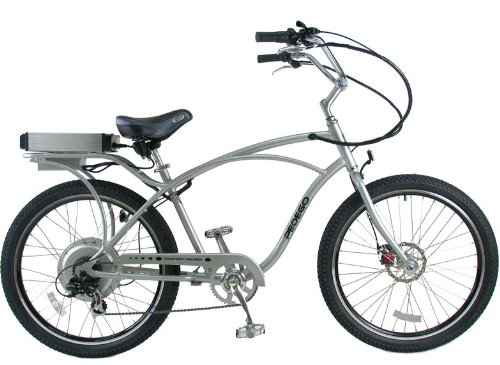Pedego Classic Cruiser Silver with Black Rims Tire/Seat Package: Standard