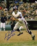 Fran Tarkenton Autographed 8x10 Photograph | Details: New York Giants, White Jersey, Scrambling
