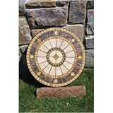 Alfresco Home 21-0827 Compass 48 Inch Round Dining Table Top with Umbrella Hole
