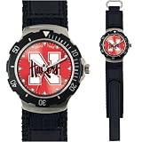 Nebraska Cornhuskers Velcro Band Agent Series Watch