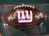 2011 New York Giants Team Signed Autographed Football Eli Manning Coa + Hologram w/ Football Holder