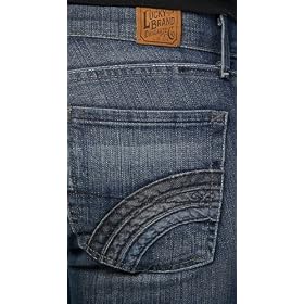 LUCKY Brand Sundown Wide Leg Trouser Jeans 12 31 Reg Midrise Ol Waller Ladies