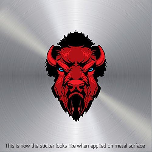 Stickers Decal Dark Bison Buffalo Weatherproof Teen room Speciality Lasting (8 X 5.49 In)