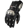 Icon Timax TRX Long Men's Leather Road Race Motorcycle Gloves - Black