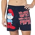 Licensed Smurfs Boxer Tin - Blue