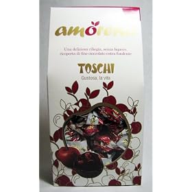 Toschi Amarena Italian Chocolate Covered Cherry Cherries 150 Gram