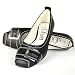 s.OLIVER Damen Ballerina, Zierschnalle, Decksohle Leder, schwarz