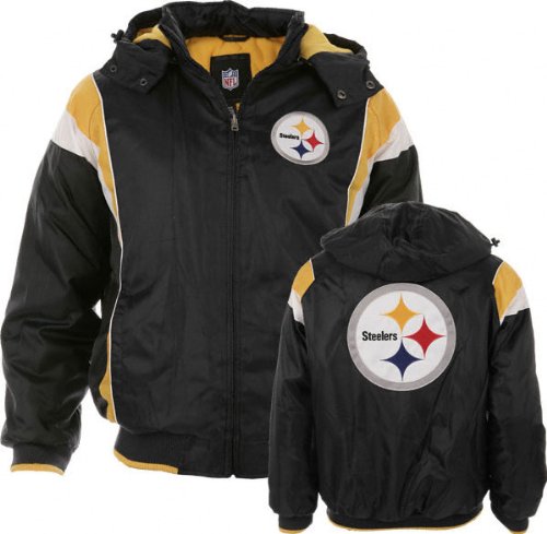 Pittsburgh Steelers Poly Oxford Zip Jacket