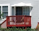OFF THE WALL BRELLA 7.5 Ft. Natural Sunbrella Half Umbrella