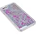 Yoption Transparent Plastic 3D Glitter Quicksand and Star Liquid Case for Apple iPhone 6 iPhone 6s 4.7