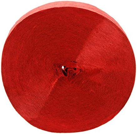 myLife (TM) Ruby Red - Crepe Paper Roll Streamer "Decoration and Craft Supply" 81 Feet / 24.7 Meters (Sensational for Presidents Day)