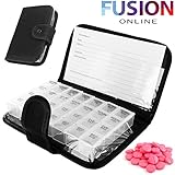 7 DAY PILL WALLET ORGANISER BOX STORAGE DISPENSER TRAVEL MEDICINE TABLET HOLDER Fusion (TM)