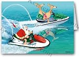 Jet Ski / Waverunner Santa Holiday Card 12 cards/ 13 envelopes