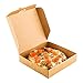 Mini Pizza Box, Mini Square Cardboard Pizza Box, Disposable Pizza Box - Kraft Brown - 3.5