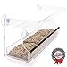 Premium Window Bird Feeder ✪ Extra Large Crystal Clear Acrylic with Removable Tray ✪ Bonus Personalization Stickers to Make It Unique and Fun for Kids and Cats