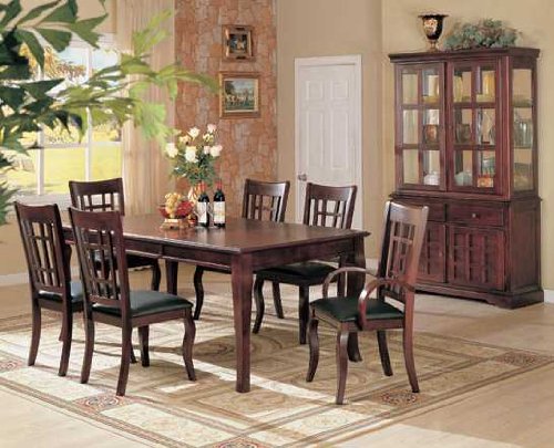 Coaster Newhouse Rectangular Dining Table in Cherry Finish Coaster Newhouse Rectangular Dining Table in Cherry Finish