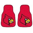 FANMATS 5452 University of Louisville Front Car Mat - 2 Piece