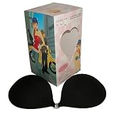 NuBra Feather Lite Super Light Adhesive Bra, Black, Size B Cup 1 ea