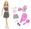 Barbie Doll & Pink Fashion Set