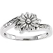 14K White Gold "Love Waits" Chastity Ring