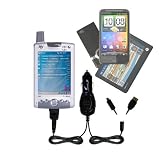 Double Car Charger with tips including a tip for the T Mobile iPAQ h6315 / h 6315 uses Gomadic TipExchange Technology 514nAnwWiYL. SL160 Double Car Charger with tips including a tip for the T Mobile iPAQ h6315 / h 6315 uses Gomadic TipExchange Technology