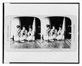 Stereoview (L): A Japanese tea party