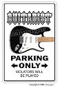 ELECTRIC GUITAR~Novelty Sign~ parking guitarist gift