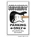 ELECTRIC GUITAR~Novelty Sign~ parking guitarist gift