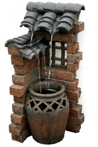 Beckett Corporation 7227110 Spanish Tiles Outdoor Fountain, 33-Inch On Sale