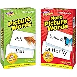Picture Words & More Picture Words Skill Drill Flash Cards -- Bundle of 2 Items by Trend Enterprises