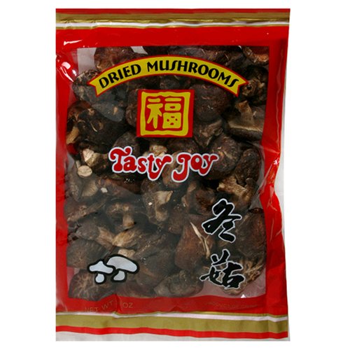 Tasty Joy Dried Mushrooms, Whole Shitake, 3-4cm, 6-Ounce Bags (Pack of 6) by Tasty Joy
