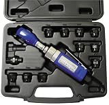 ASTRO 1100K DUAL HEAD RATCHET 1/4 &3/8 IN CASE WITH CLOSE QUARTER SOCKET SET