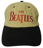 Beatles baseball hat two-tone black / tan adult embroidered cap