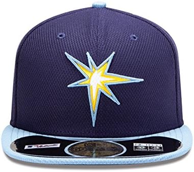 MLB Tampa Bay Rays Batting Practice 59Fifty Baseball Cap, Blue