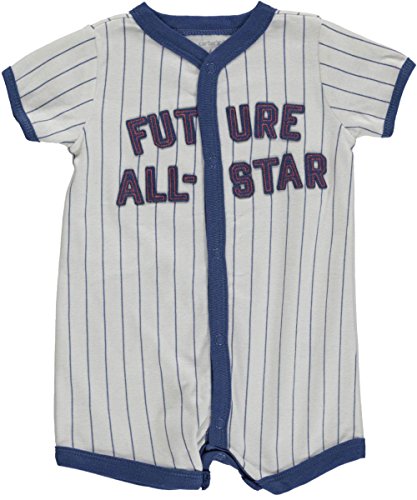 Carters Baby Boys Snap-Up Applique Cotton Romper Future All-Star